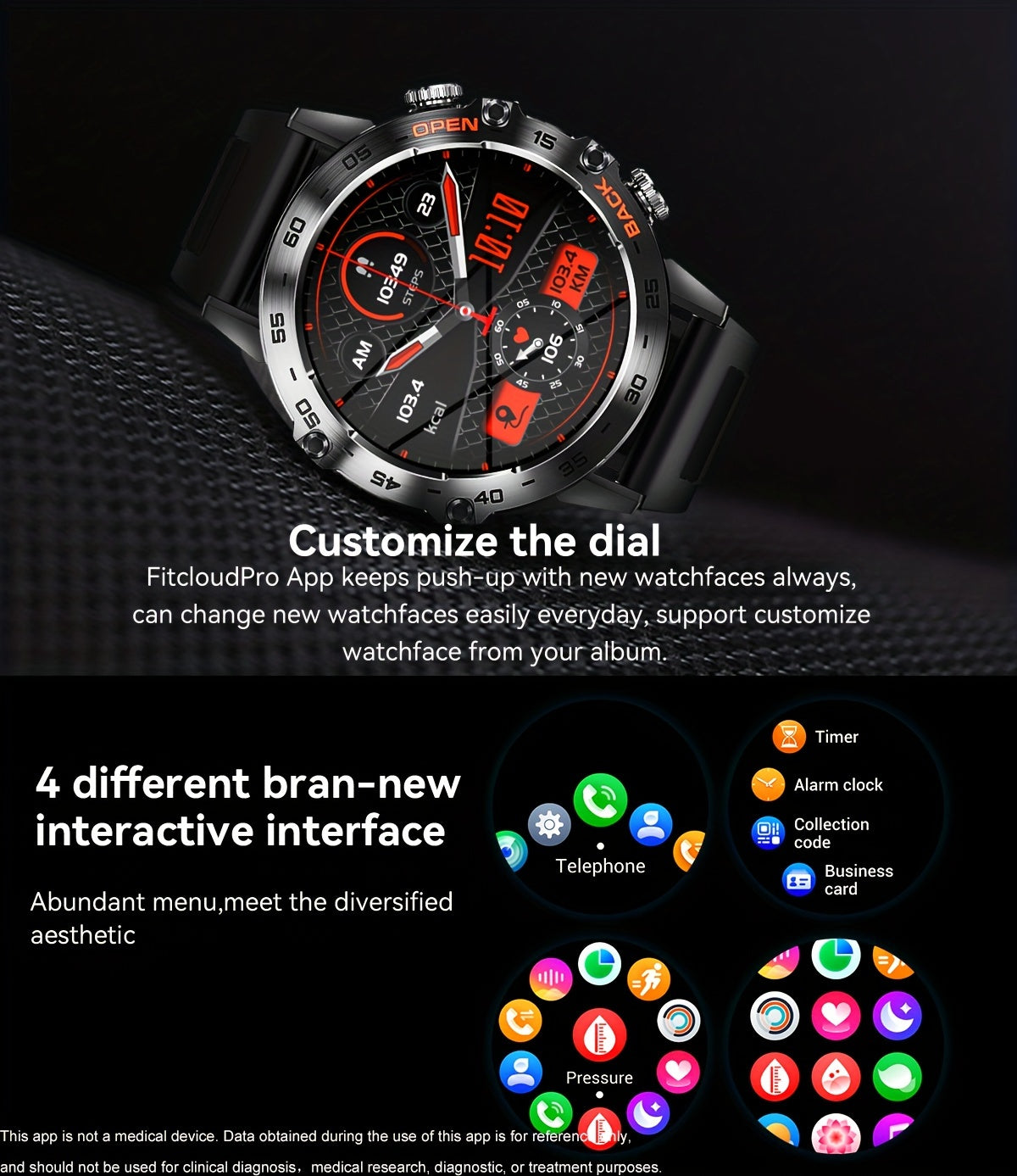 LIGE HD Smart Watch - Stylish Wrist Watches for Women Men with Wireless Call, 1.39" High-Definition Display, Multi-Sports Modes, Information Alerts, Sedentary Reminders, Music Control, Sports Pedometer, and Heart Rate Monitor
